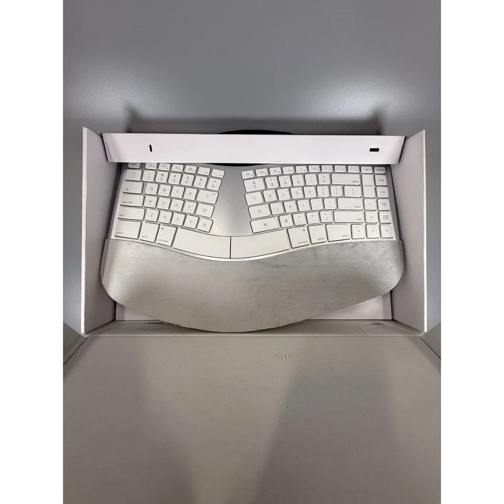 Matias FK413D Sculpted Ergonomic Rechargeable Keyboard.  Open Box. $120 Retail
